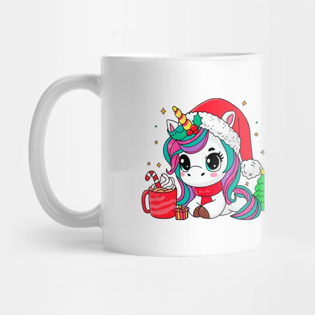 Christmas unicorn by StickerMainia